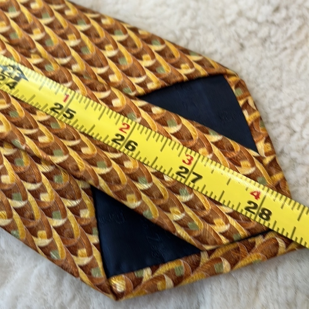 Ermengildo Zegna made in Italy silk tie exclusive design - Picture 10 of 11